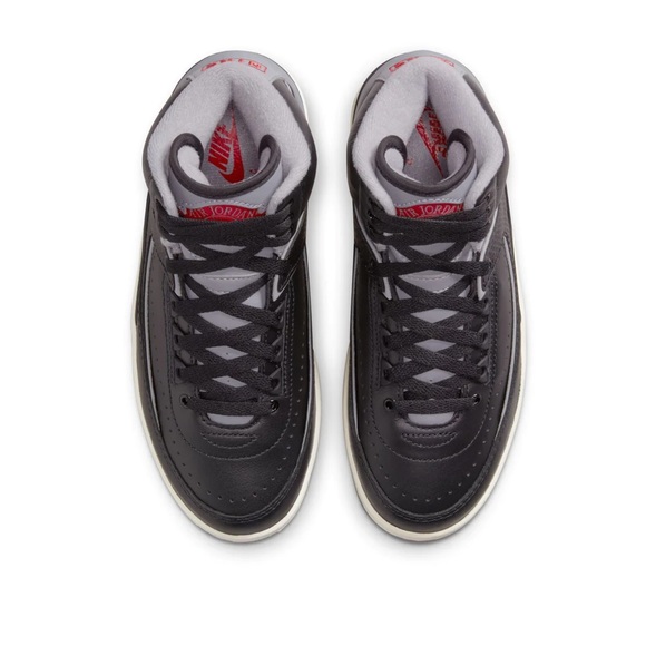 BIG KID'S AIR JORDAN 2 RETRO - "BLACK CEMENT" - Picture 4 of 7